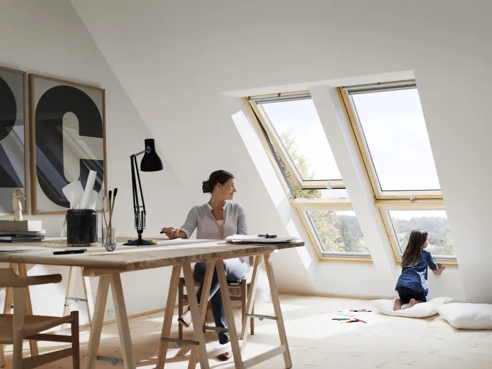 Buckel dach + wand velux arbeitszimmer